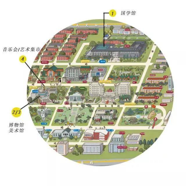 中国人民大学校园地图-千图网
