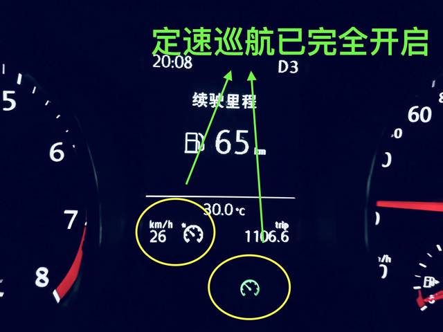 定速巡航图标一直亮图片