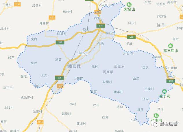 山西闻喜县地图图片