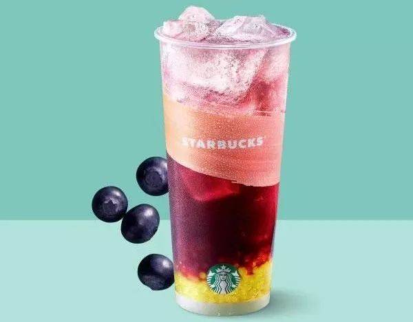 星巴克蓝莓饮品图片