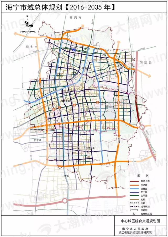 就像主动脉一样连通我们的城市一条条城市主干道海宁市域总体规划