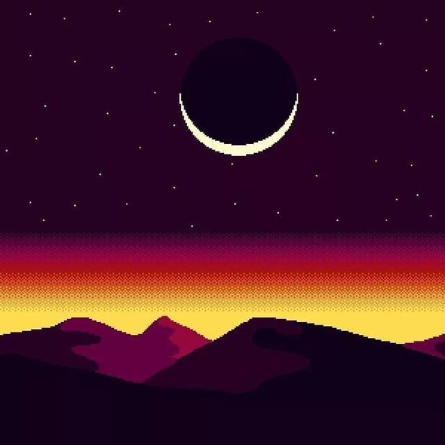 这些像素画,每一张都可以当作壁纸收藏!