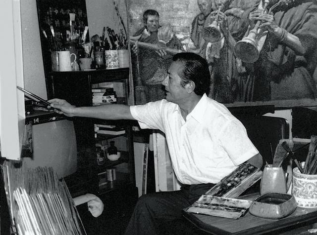 哈定 先生哈定(1923-2003)是我国第二代西画家中杰出的水彩画大家和