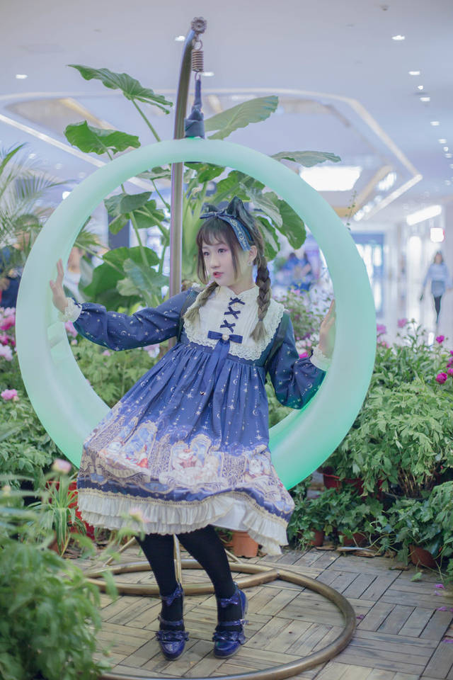 占星猫lolita街拍