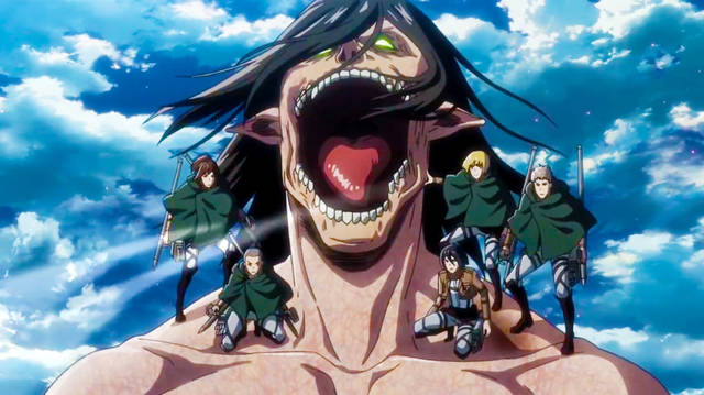 进击的巨人3:超大巨人太强,一脚踢飞艾伦,一个眼神击退三笠!