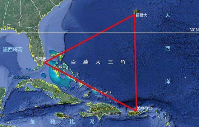 百慕大的地理位置图片