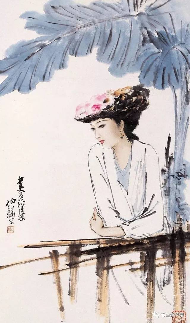 看惯了古代仕女，看看他画的现代美人！_搜狐网