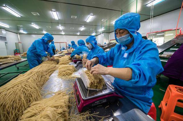 四川薯霸食品有限公司全薯鲜粉包装车间.