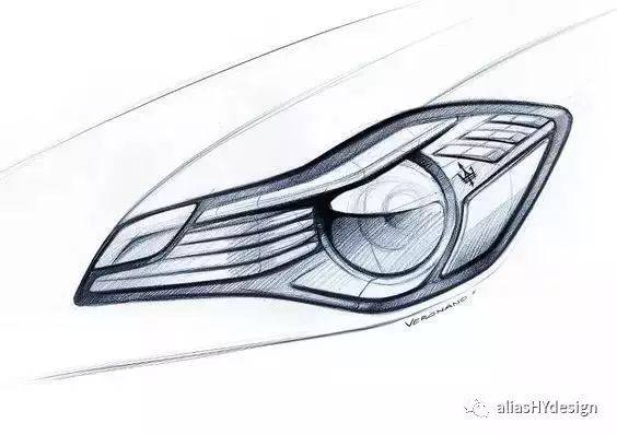 150张车灯手绘设计图/官图,alias hy design 分享!_手机搜狐网