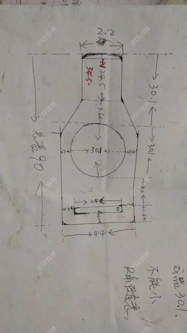 40公分长狗腿刀图纸图片