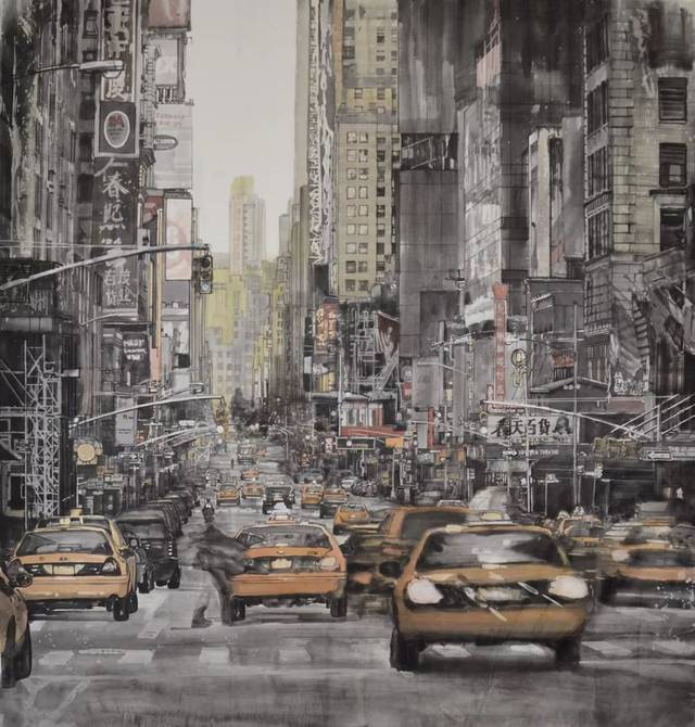 百家艺术 | 嗨,你好都市生活——张潘国画作品欣赏