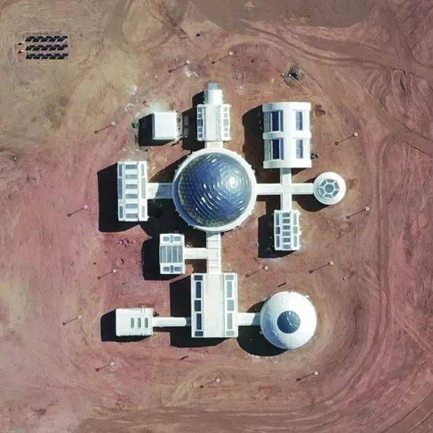 火星基地设计简图内部图片
