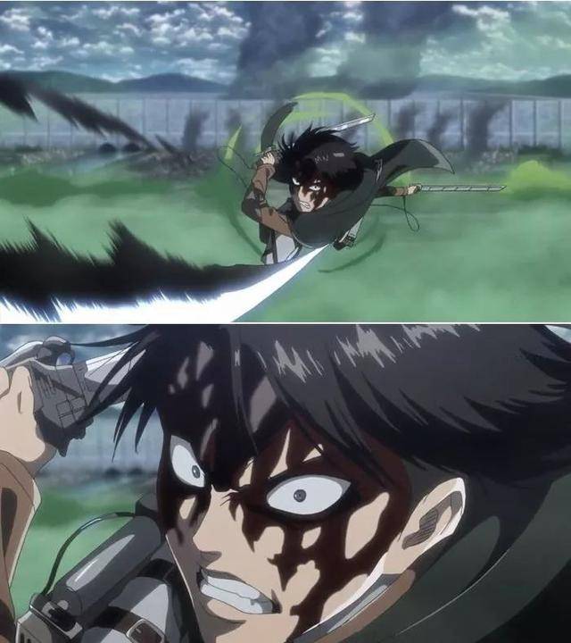 兵长今天两米六!利威尔砍猴这一幕真的燃爆了!