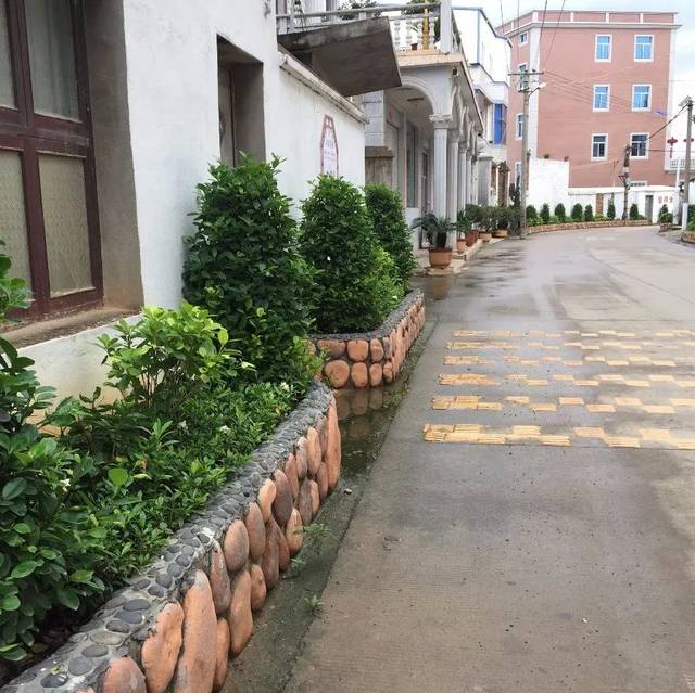 白墙,绿树,瓦片屋顶,鹅卵石花坛……走进龙田镇东峰村,浓郁的江南小
