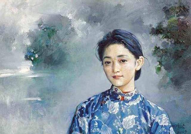 唯有潘鸿海的唯美写实油画，能将少女周迅画得如此青涩动人_搜狐网