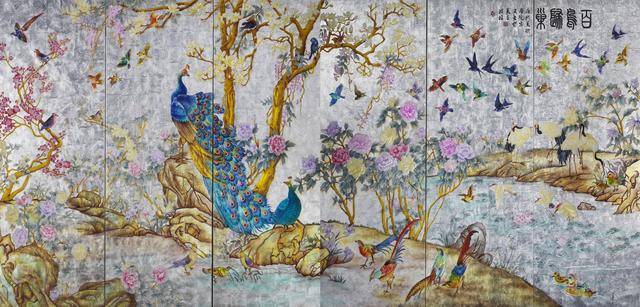 他的画浓淡有致,形神兼备,但传世之作不多见,而《百鸟归巢图》