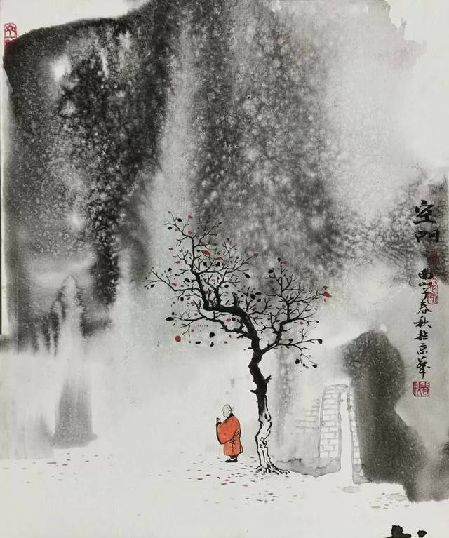 【真作】掛軸　墨画　瓜図　一心は岩をも通す　禅語入　文人画風　思想的禅画　W42 禅心入画：赵春秋新水墨作品欣赏_搜狐网