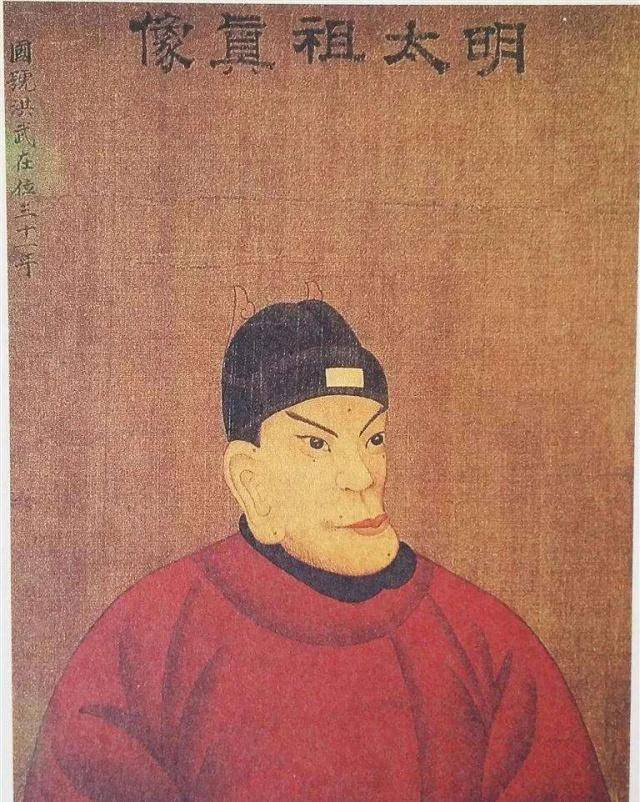 Amazon.co.jp: *珍品旧蔵*中国朱元璋明朝開國皇帝書法 人像 手繪