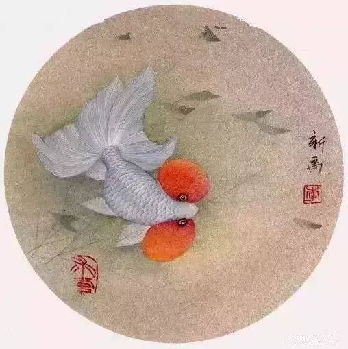 国画知识金鱼工笔画法图文教程