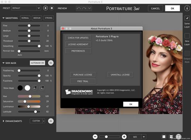 portraiture3 (ps磨皮滤镜)自动皮肤美化插件
