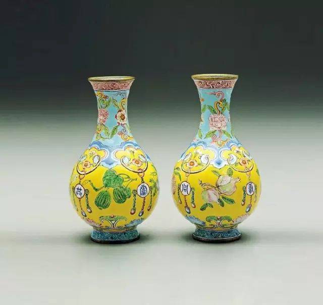 清代康熙时期的铜胎画珐琅，真养眼！_搜狐网