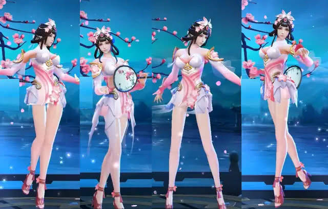 王者荣耀当甄姬去掉长裙露出大长腿网友这谁顶的住啊