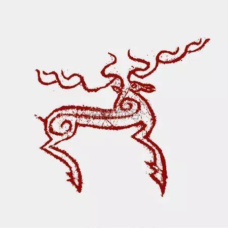 贺兰山里游岩画吉祥善良的鹿宝宝