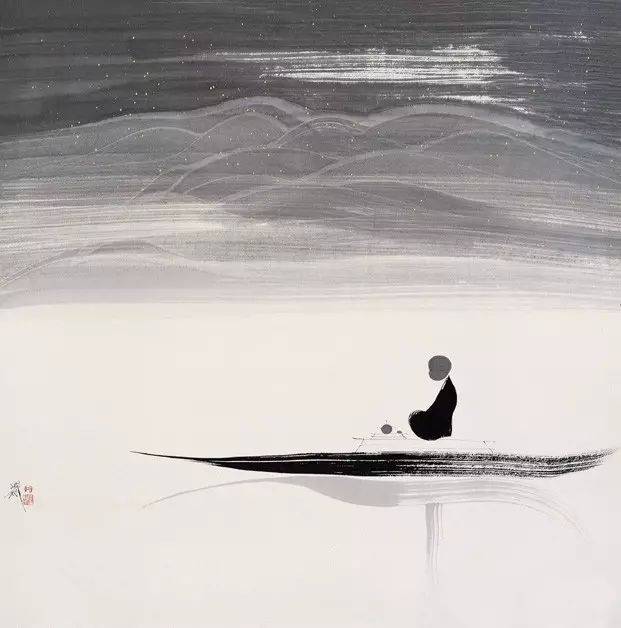 水墨禅意画｜简单的笔墨，复杂的禅理_搜狐网
