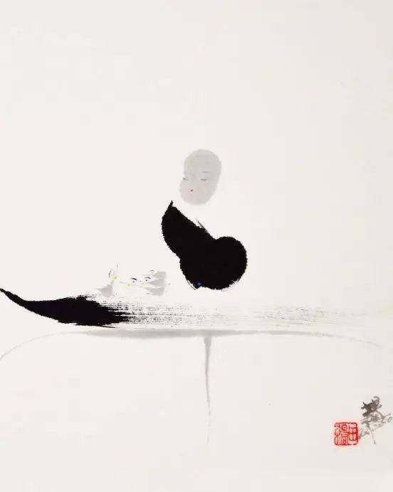 水墨禅意画|简单的笔墨,复杂的禅理