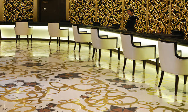 环氧磨石在5星级酒店大堂地面应用