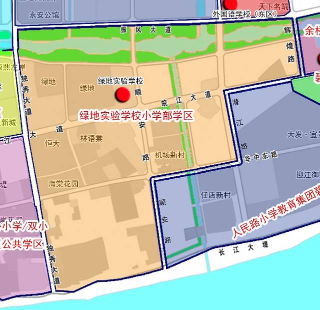 2019年安庆市区部分小学学区划分方案公布!ps:迎江区划分详图