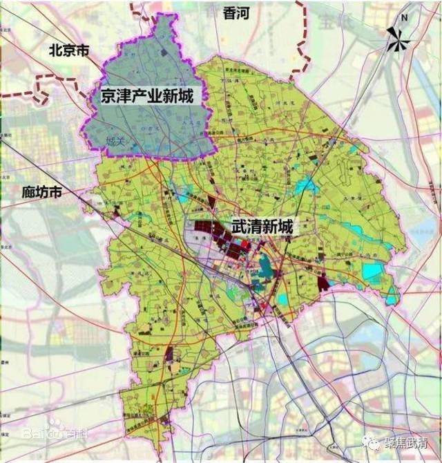 京津新城规划图图片