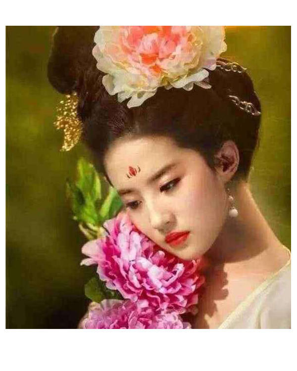 盘点戴牡丹的明星,我心中刘亦菲排第一,你呢?_手机搜狐网
