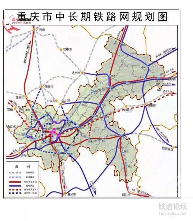 重庆高铁规划区县图图片