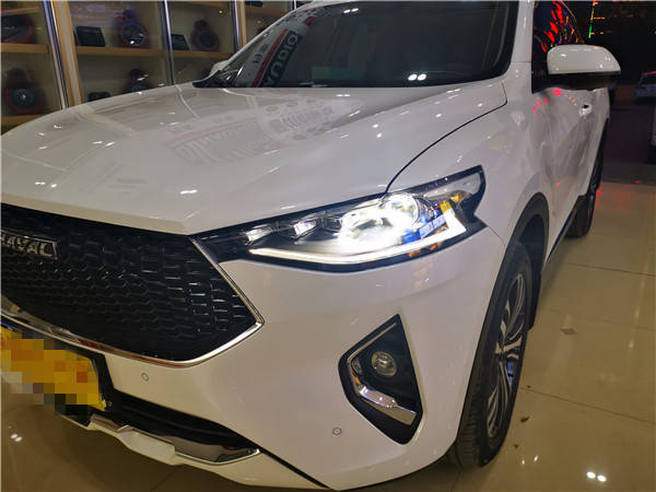 太原哈弗f7车灯改装亮野l2led双光透镜,整个世界都亮了