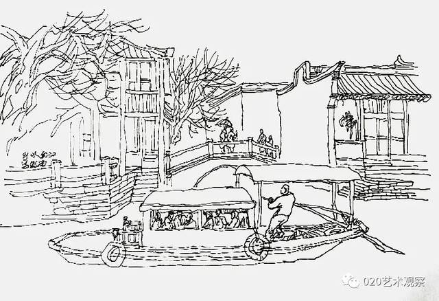 威远炮台怀古(2010年速写) 王立贤(辽宁)四川阿坝藏族自治州甲居藏寨