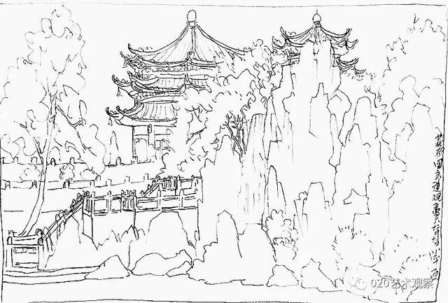 张志峰(广东)中国国家画院院内速写.