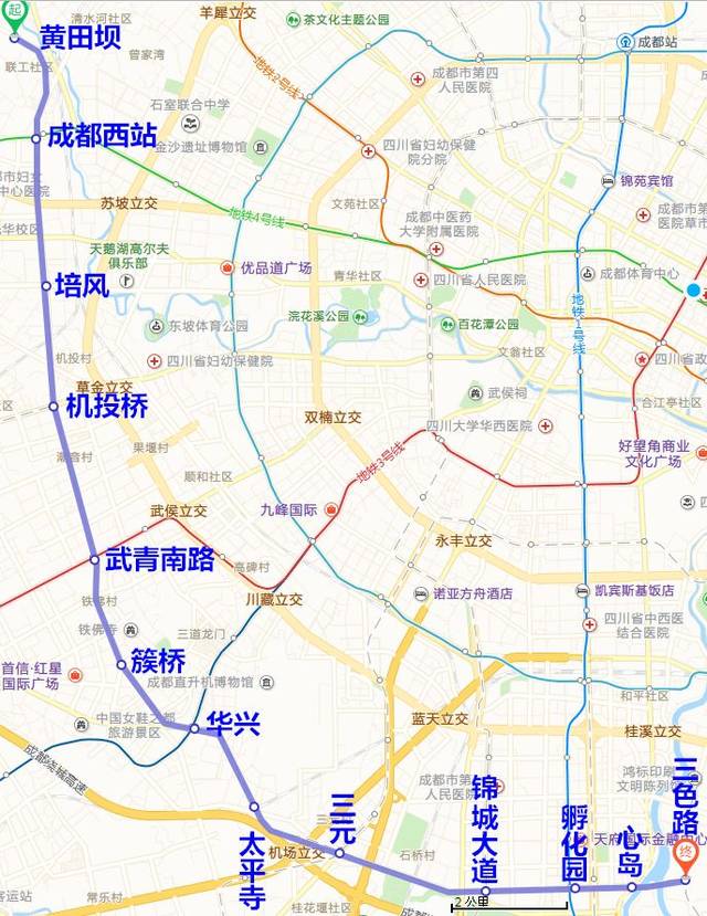 今明兩年成都7條地鐵通車,快查幾條經過你家?