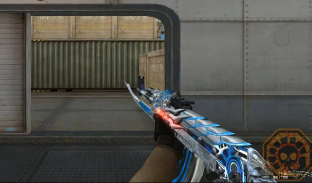 ak47雷神的整体感觉仍然是有些像火麒麟,不过皮肤的配色完全就是按照