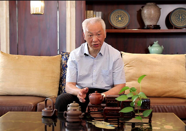 鉴宝专家蔡国声收藏国工蒋凌云作品《四氏壶王》并为其题字《壮志凌云