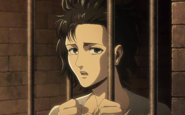 变身巨人吞食超大巨人来延续生命,艾伦和三笠为此和兵长争执起了来