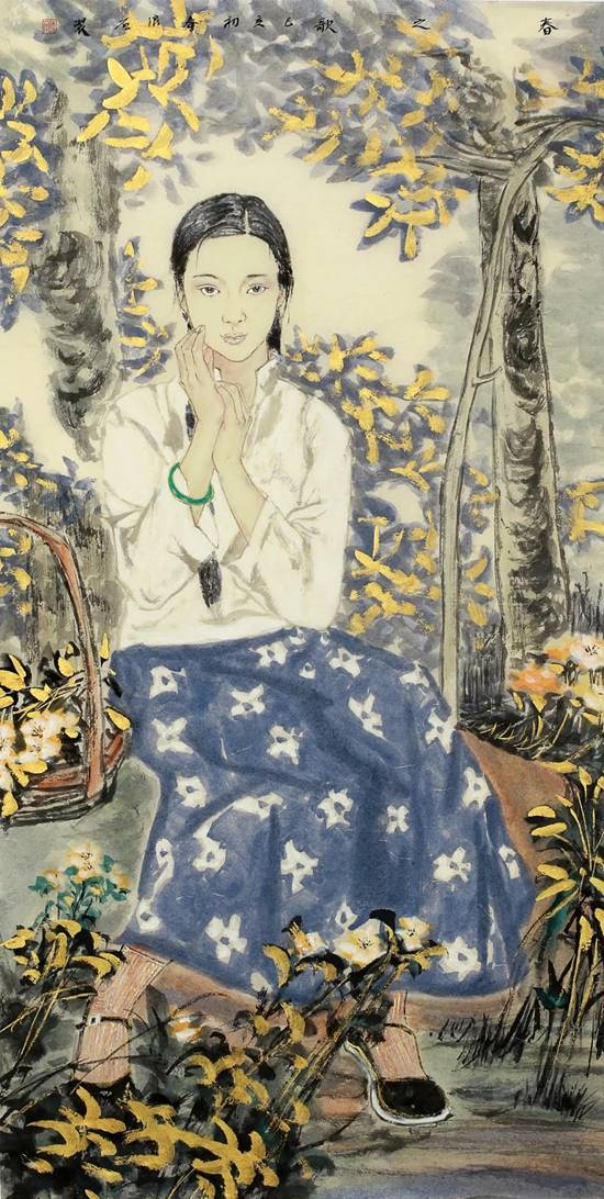 都市情怀·彩墨丽人——胡清菘中国人物画作品