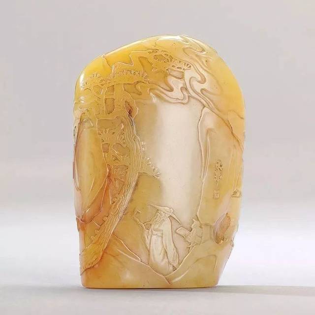 【⭐️稀少❣️美品⭐️】中国美術　寿山石　山水透かし掘り　細密彫刻 美鉴| 寿山石薄意雕之美_搜狐网