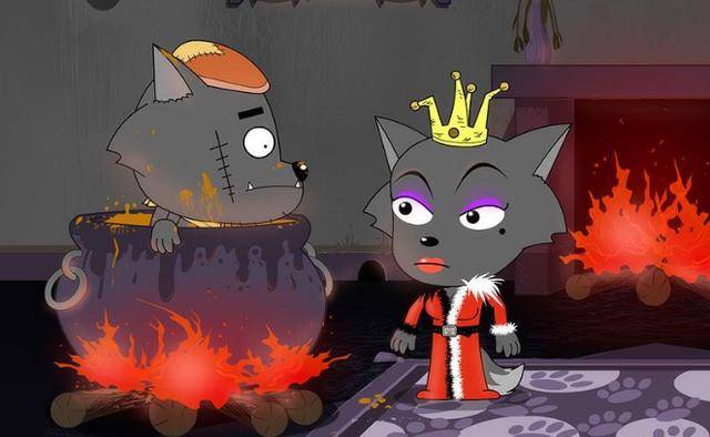 《喜羊羊与灰太狼》为过审做出的妥协,红太狼连平底锅都没了