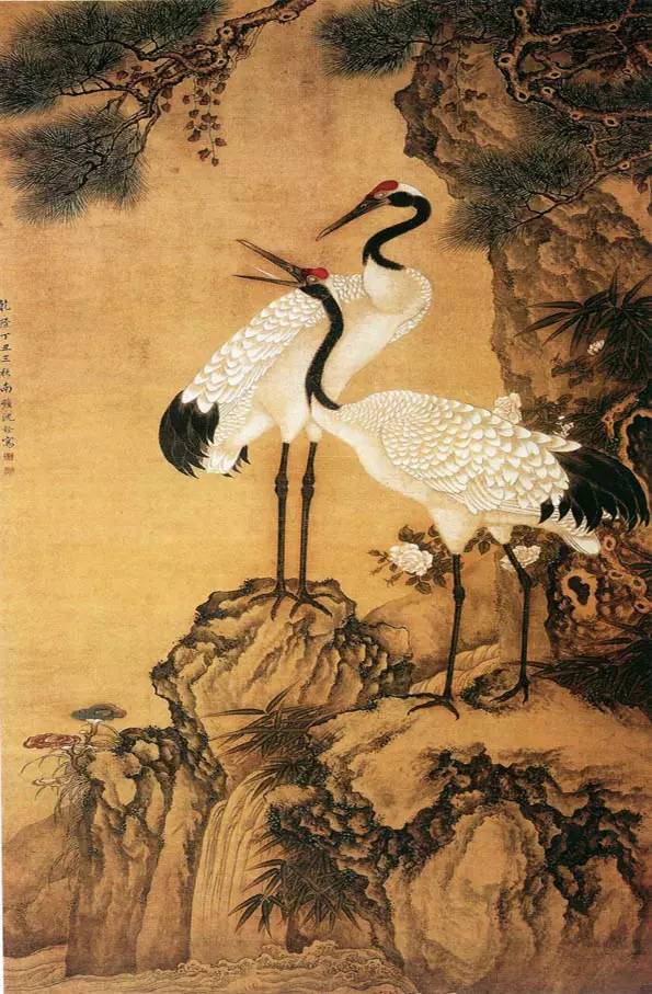 沈铨画鹤仙风道骨百年来无出其右_搜狐网