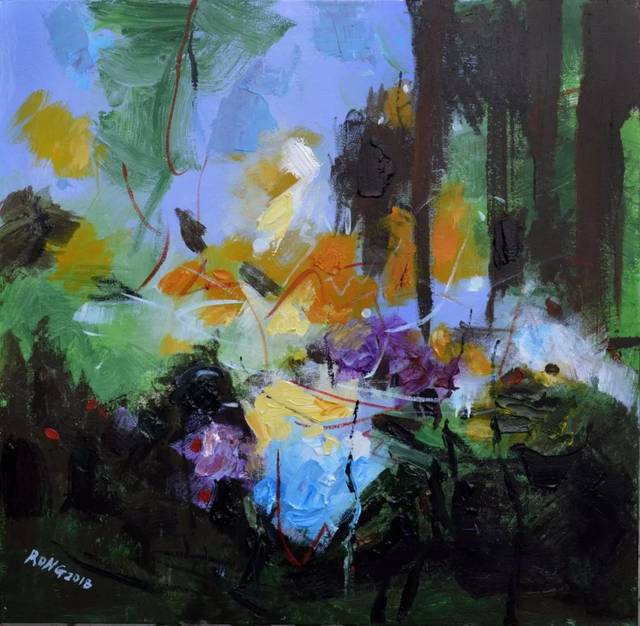 《关中》规格:60x80cm 规格刘荣作品展油画意象