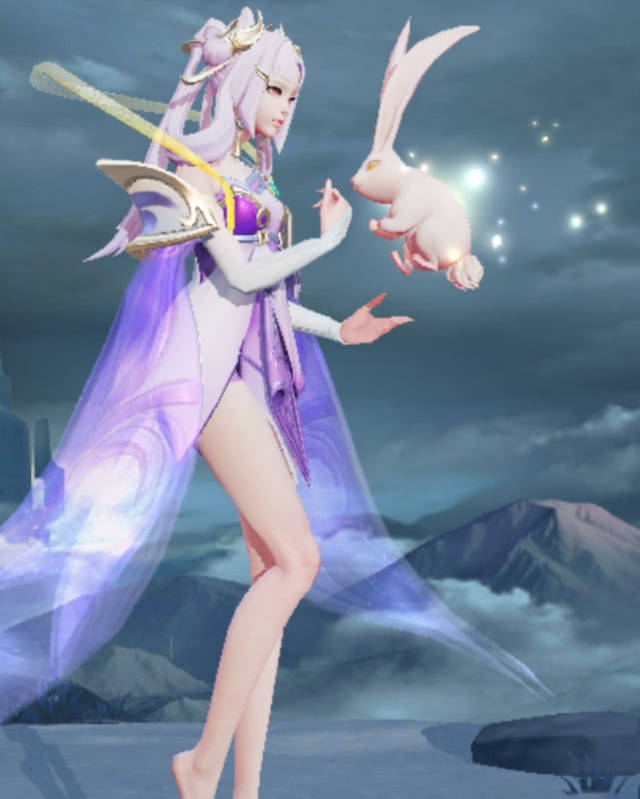 嫦娥化身长腿美女,寒月公主冷艳,露花倒影娇小,猪八戒怎么看?