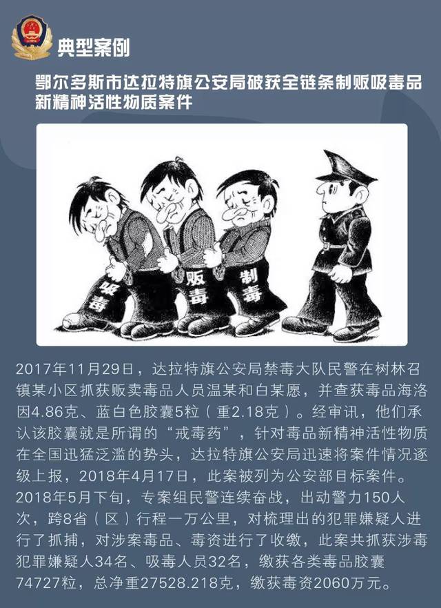 内蒙古警方公布十大毒品犯罪典型案例