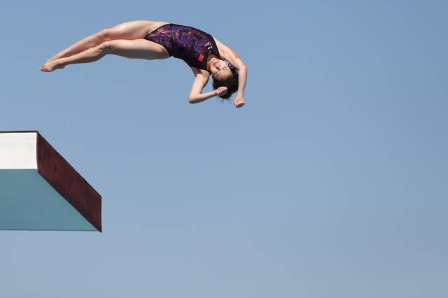 女子跳水10米图片
