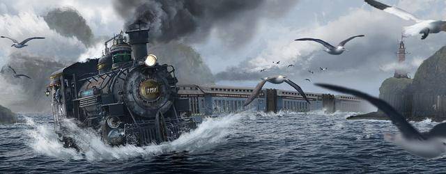 维多利亚时代的蒸汽火车,飞艇和巨大的机械船成为主要交通工具,其中以